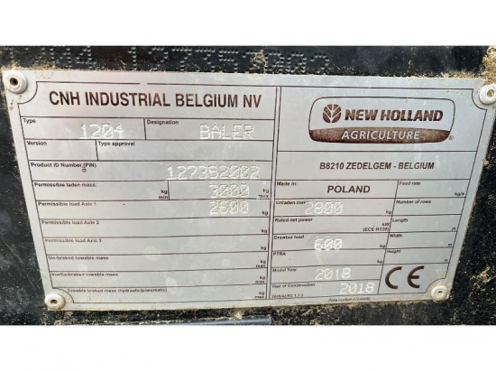 NEW HOLLAND - BR 6090 - 2018