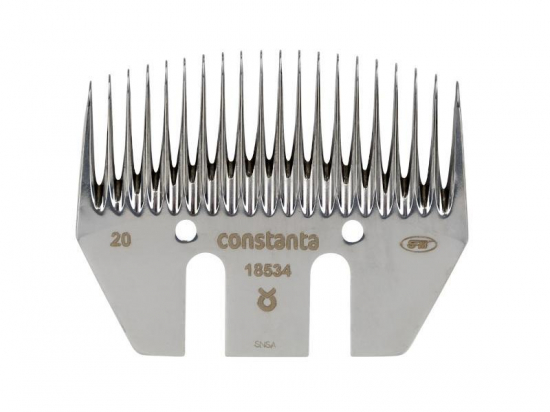 Peigne 20 dents pour bovins avec poils e