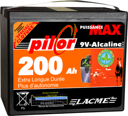 PILE ALCAGRI 9V-200AH  L'UNITE