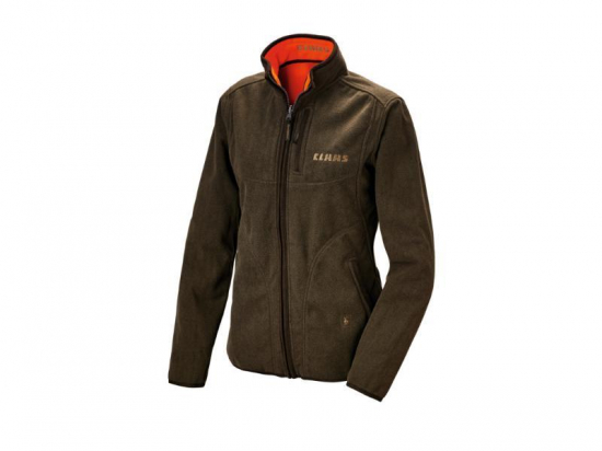 VESTE POLAIRE ORANGE-VERT FEMME CLAAS