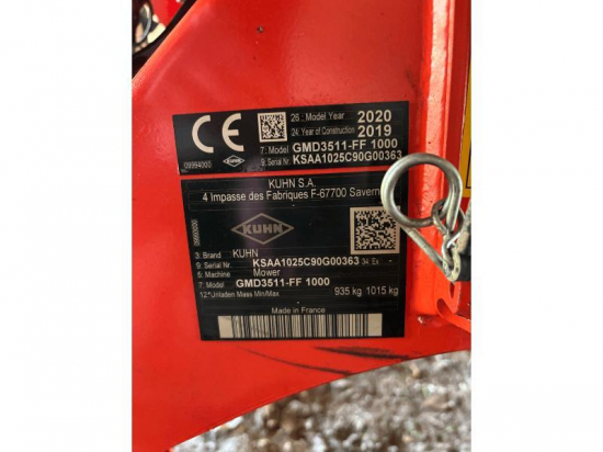 KUHN - GMD 3511-FF 1000 - 2020