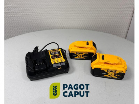 PACK DE BATTERIE DEWALT 2X5AH LI-ION