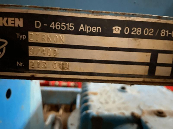 LEMKEN - ZIRKON 9/400 - 2010