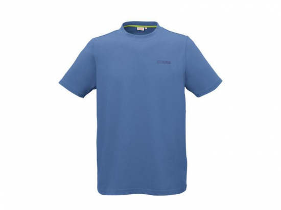 T-shirt bleu en coton CLAAS