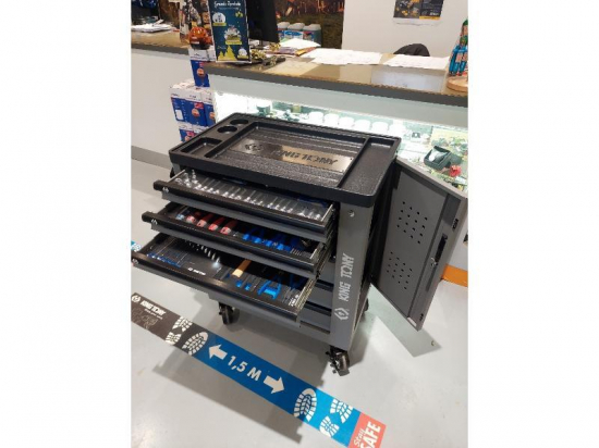 SERVANTE VIDE 6 TIROIRS GRISE