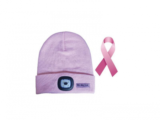 Bonnet avec lampe frontale LED intégrée