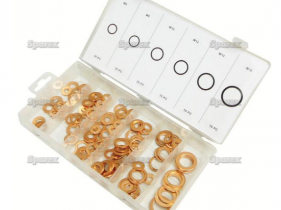 Coffret 110 rondelles cuivre