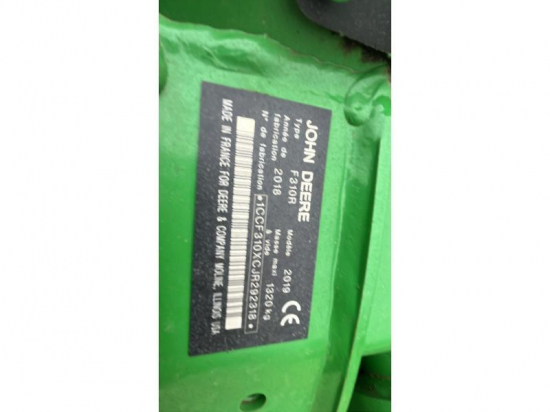 JOHN DEERE - F 310 R - 2018