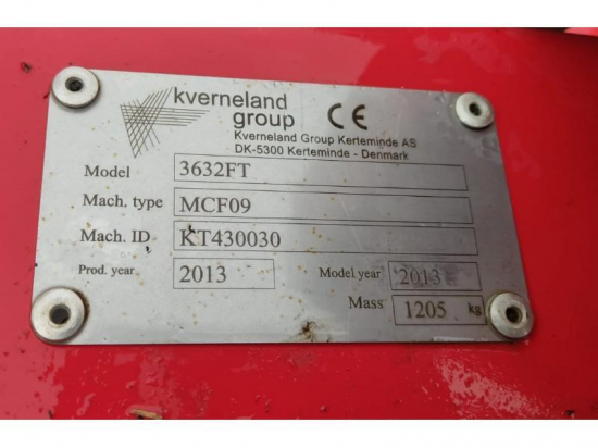 KVERNELAND - 3632 FT - 2013