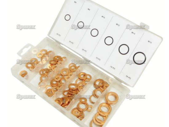 Coffret 110 rondelles cuivre