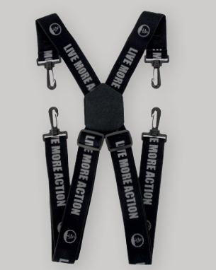 PAIRE DE BRETELLES MOUSQUETON NOIRES