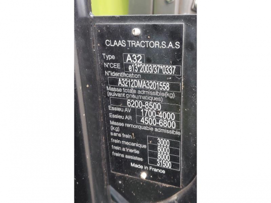 CLAAS TRACTEUR - ARION 420 CIS - 2016