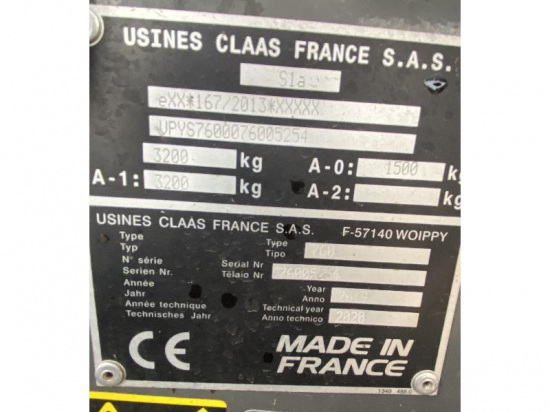 CLAAS RECOLTE - ROLLANT 520 RC - 2019