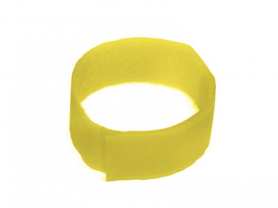 Bracelet velcro jaune 10 pces