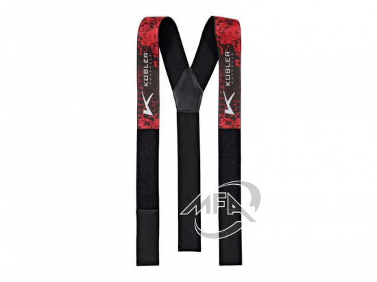 BRETELLES KUBLER ROUGE-NOIR