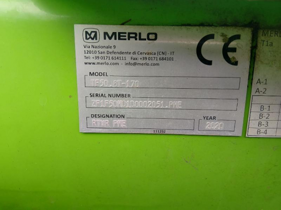 MERLO - TF 50,8T 170 - 2020