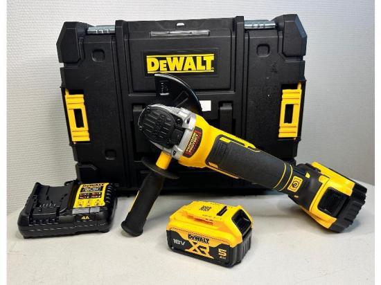 PACK DEWALT MEULEUSE 125MM XR 18V 2x5Ah