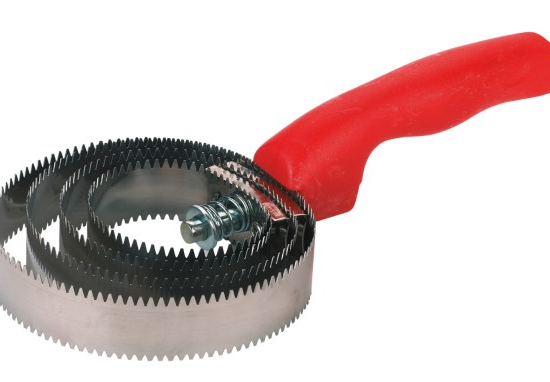 Etrille américaine inox, double faces, é