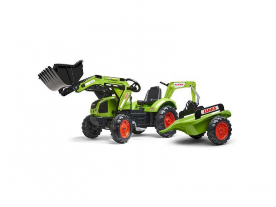 CLAAS ARION 430 AVEC PELLE ET REMORQUE