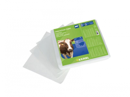 Lavette UdderoClean Super blanc, 50/pack