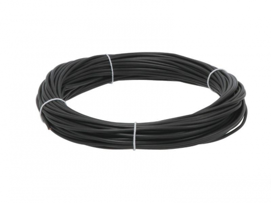 FIL MONOCONDUCTEUR 1.5MM² NOIR 25M