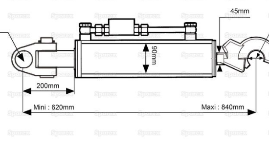 BDP HYDRAULIQUE NOIX/CROCHET - CAT 3/3 -
