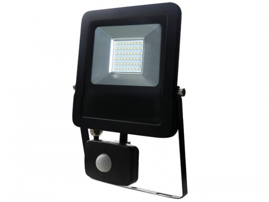 PROJECTEUR LED EXTRA PLAT 50W AVEC DETEC