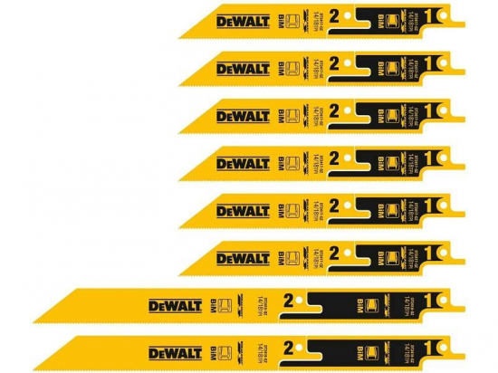 Coffret de 8 lames de scie sabre sécable