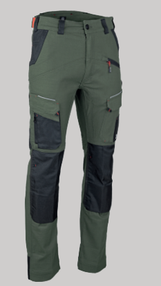 MEMORY PANTALON STRETCH KAKI NOIR
