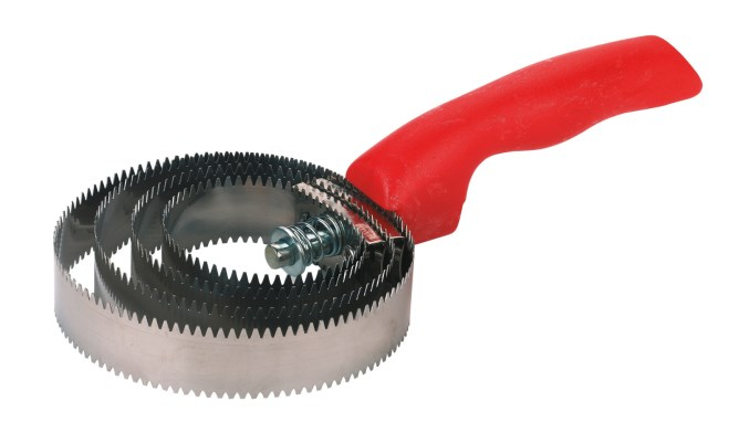 Etrille américaine inox, double faces, é