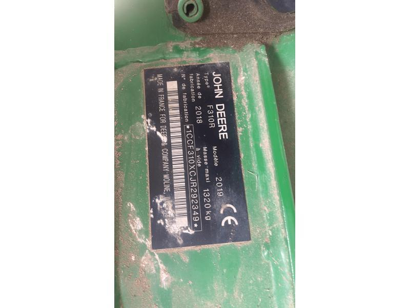 JOHN DEERE - F 310 R - 2019