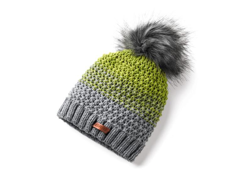 Bonnet caniche, gris vert