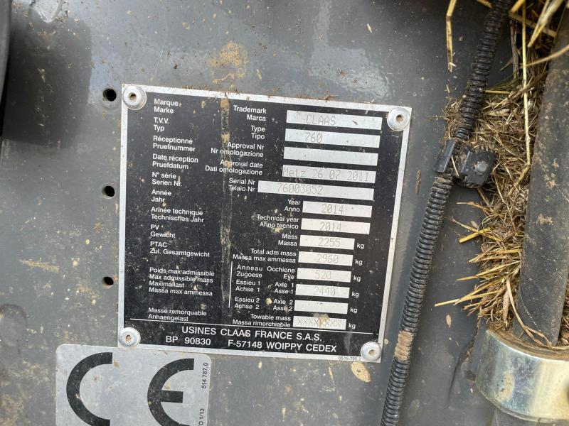 CLAAS RECOLTE - ROLLANT 340 RC - 2014