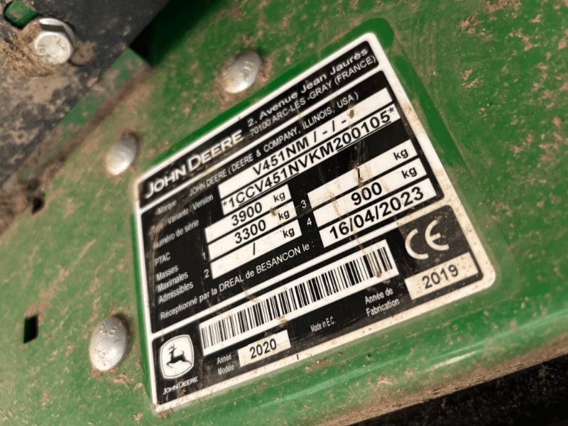 JOHN DEERE - V451M - 2020