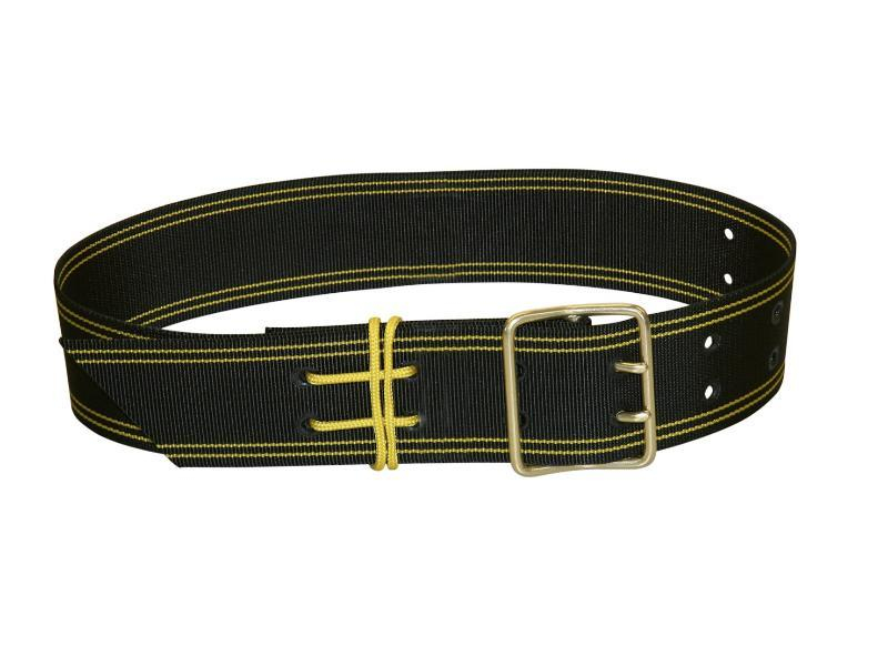 Collier à cloche boucle double noir/jaun