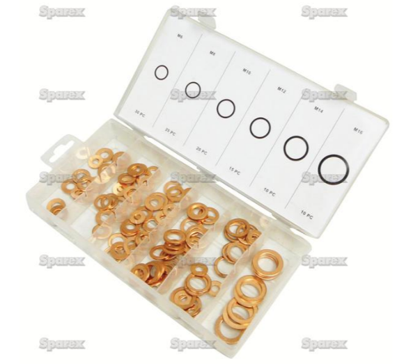 Coffret 110 rondelles cuivre
