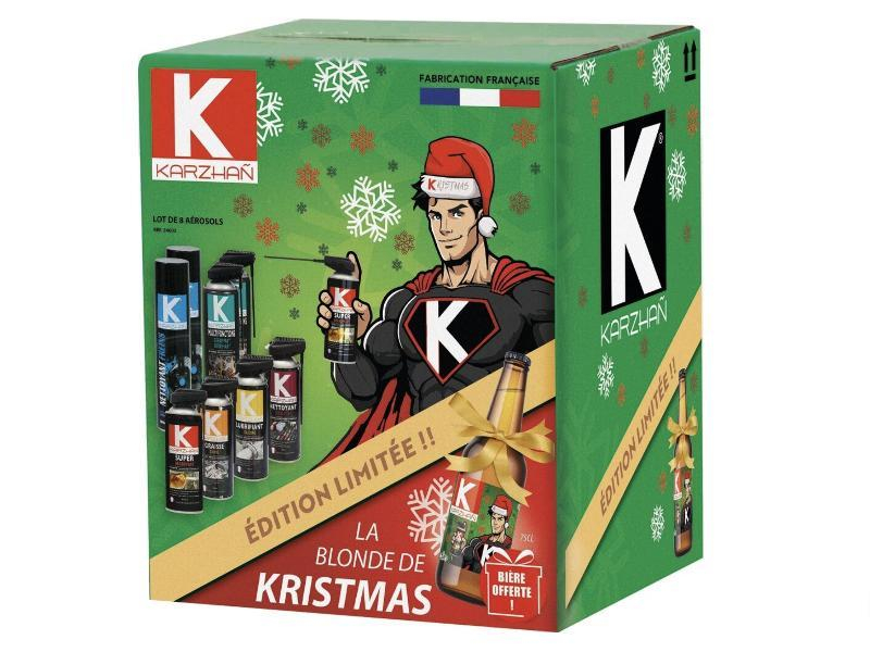 Pack de 8 aérosols Karzhañ+bière de noël