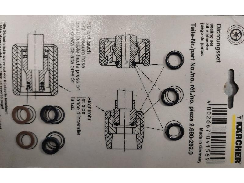 LOT DE PIECES DE RECHANGE LANCE INCENDIE