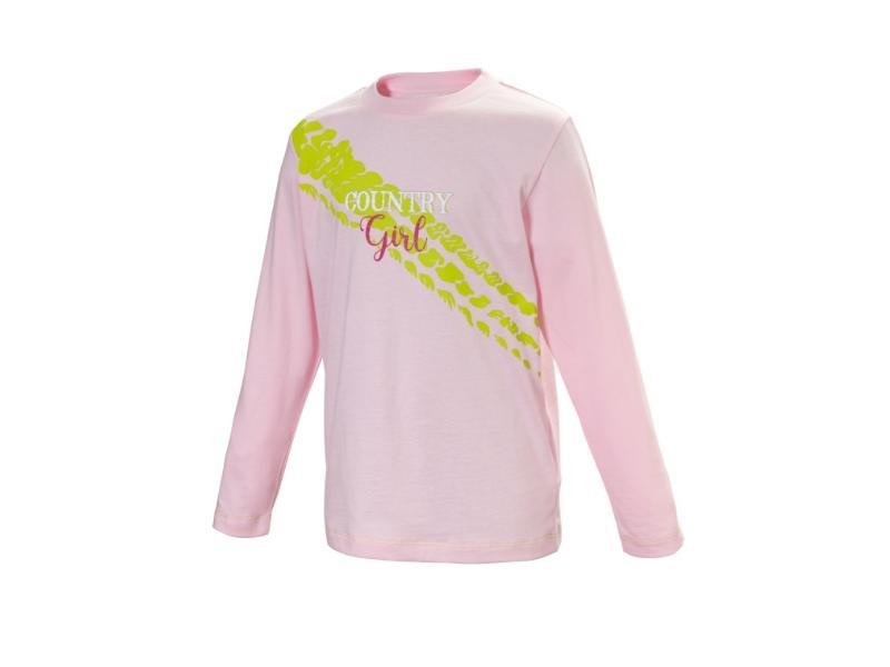 TEE-SHIRT A MANCHES LONGUES ROSE ENFANTS