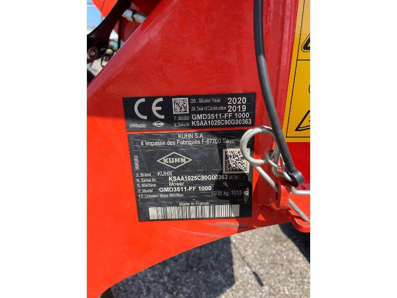 KUHN - GMD 3511-FF 1000 - 2020