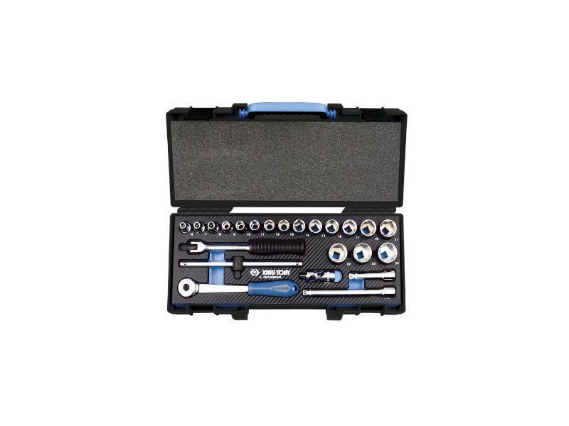 COFFRET DE DOUILLES ET ACCESSOIRES3/8' 6