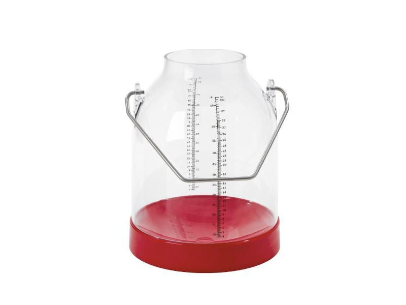 Seau a lait 30 l a/graduation rouge, hau