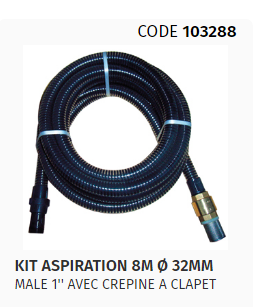 KIT DASPIRATION  diam 32 X 8 M