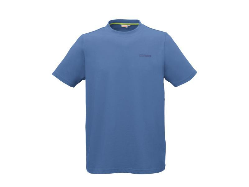 T-shirt bleu en coton CLAAS