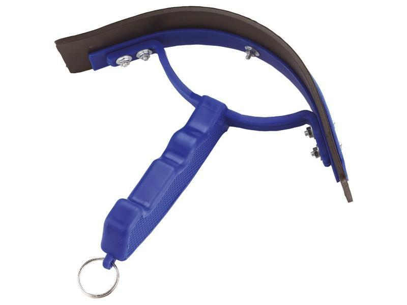 Couteau de chaleur courbé PVC, bleu