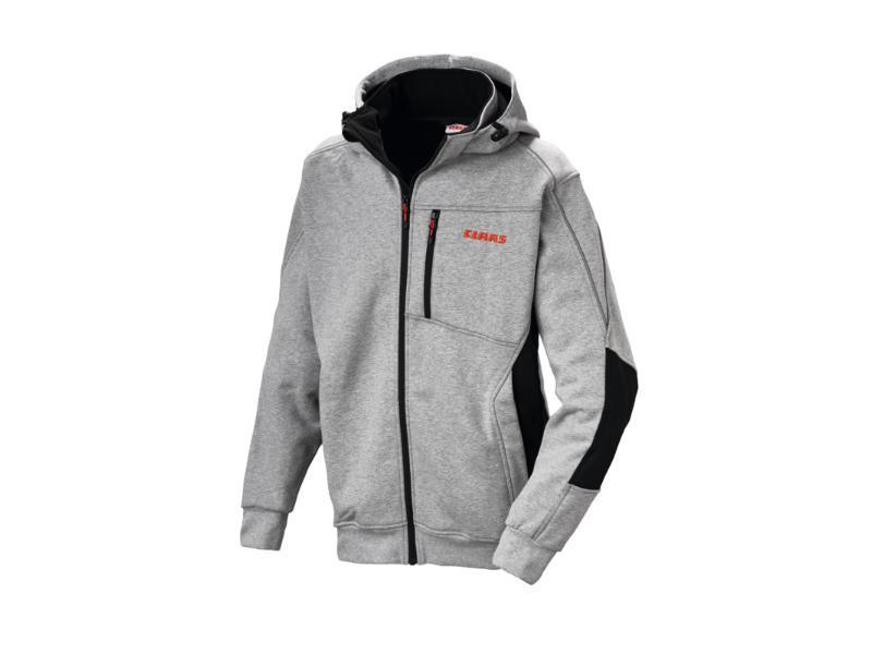 VESTE SWEAT TRAVAIL GRISE