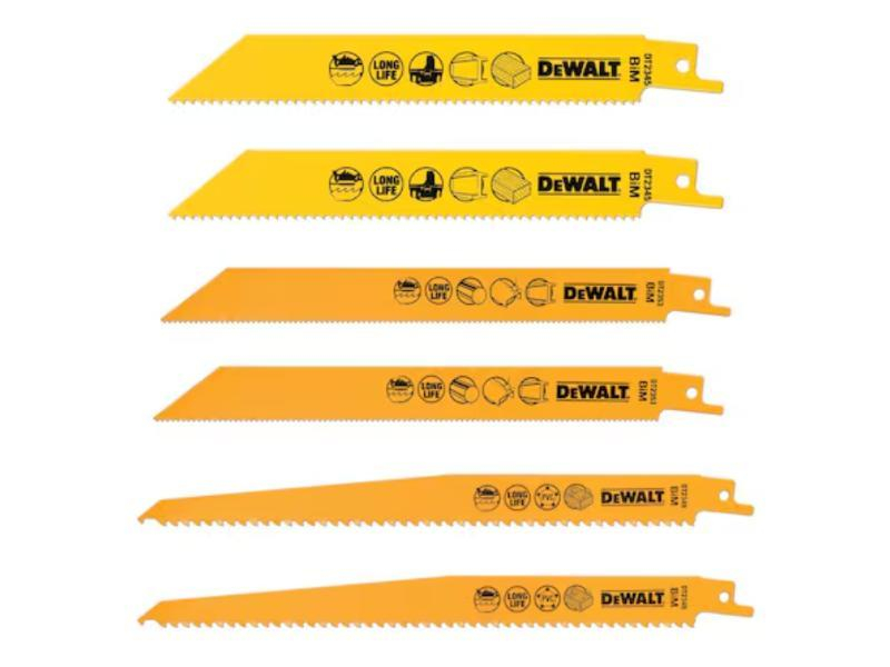 Coffret de 6 lames pour scie sabre