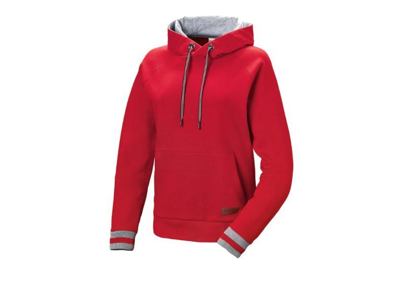 SWEAT SHIRT A CAPUCHE ROUGE FEMMES