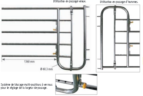 Embout AV mixte passage d'homme/veaux 5