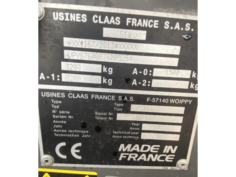 CLAAS RECOLTE - ROLLANT 520 RC - 2019